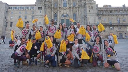 Voluntarios inician el “Camino al Revés” para concienciar en la gestión de los RU en el Camino de Santiago