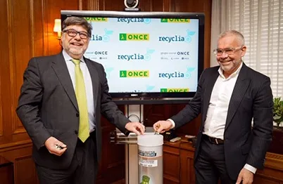 La ONCE gestionará sus residuos electrónicos y pilas a través de la red Recyclia