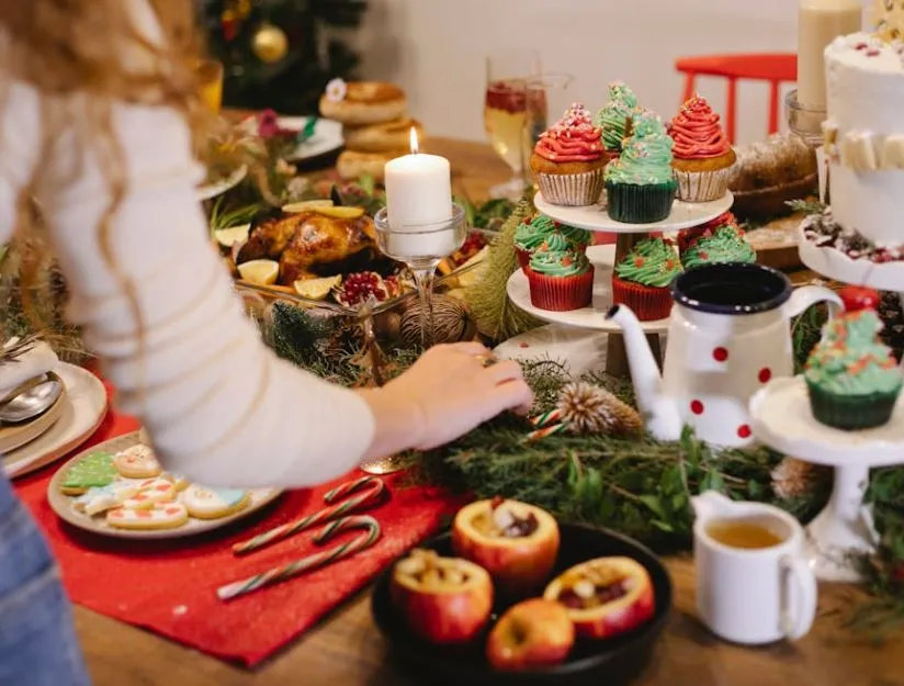 Imagen Pexels comida Navidad